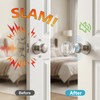 Jayen Door Stoppers for Wall, 1" Thick Clear Door Knob