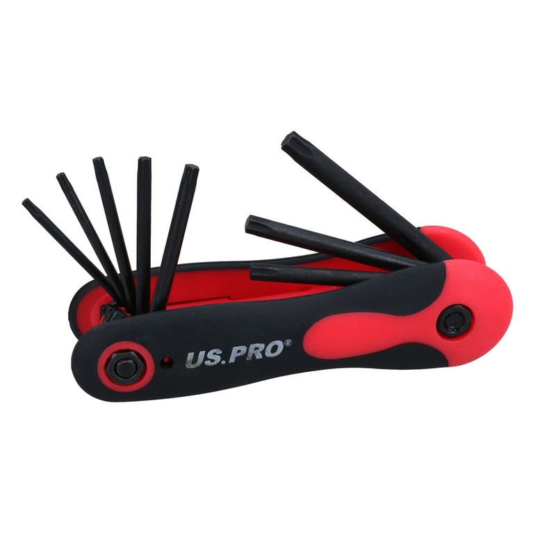 AB Tools 3pc Folding Allen Hex Star Torx Key Wrench