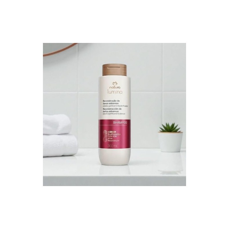 Shampoo Reestructurante Cabello Quimicamente Dañado 300ml Natura Lumina