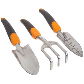 Fiskars 384490-1001 Ergo Garden Tool Set, Regular Package, Black/Orange