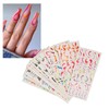 12 Pegatinas Autoadhesivas para Uñas, para Manicura, Bricolaje, para Decoración
