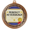2.75" Perfect Attendance Medal Award, Bronze Vega Perfect Attendance Team