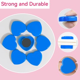 ZDZBLX 30 Pcs Fridge Magnets - Strong, Small, Heavy Duty, Mini Cute Magnets for Fridge, Whiteboard, Office, Classroom (Blue)