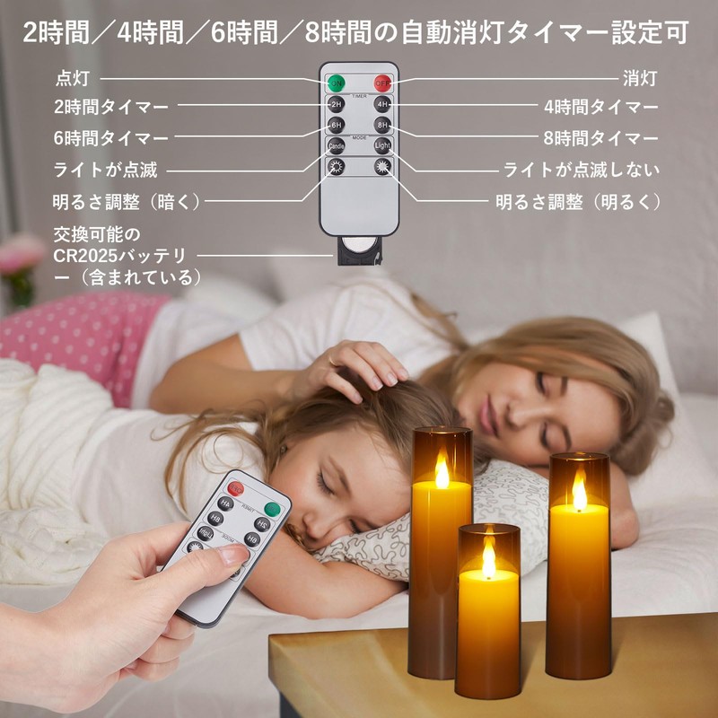 AGPTEK LED Candlelight, Flameless Flicker, Flickering Like Real Flame, Set