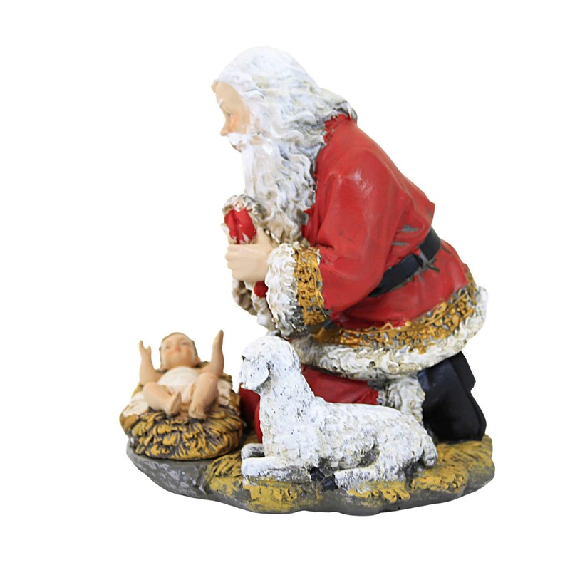 Roman 633312 Figura de Papá Noel arrodillado con bebé y