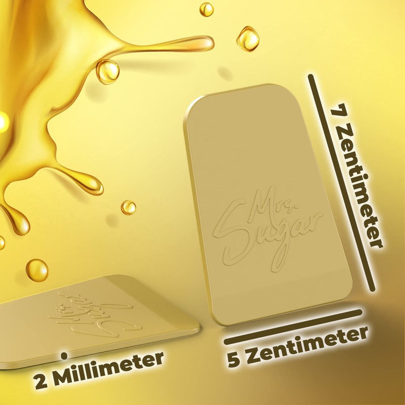 2x Spatel für Sugaring mit Zuckerpaste, Kosmetex Sugarpaste Spachtel für