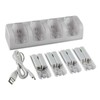 4Pcs 2800mAh Rechargeable Cells and Wii Cell Charge Dock Stand