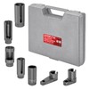 CARBYNE 7-Piece Oxygen Sensor and Sending Unit Socket Set, Chrome