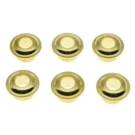 KAISH Metal Gold 10mm Vintage Guitar Tuning Keys Conversion Bushings Adapter Ferrules