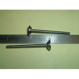 Debolt machine Inc. (2) Model Engine Valves 1/8" Stem .468 head Diameter New!!
