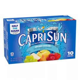 Capri Sun New Exclusive Capri Sun Splash Cooler Mixed Fruit Kids Juice Boxes 10 Pouches