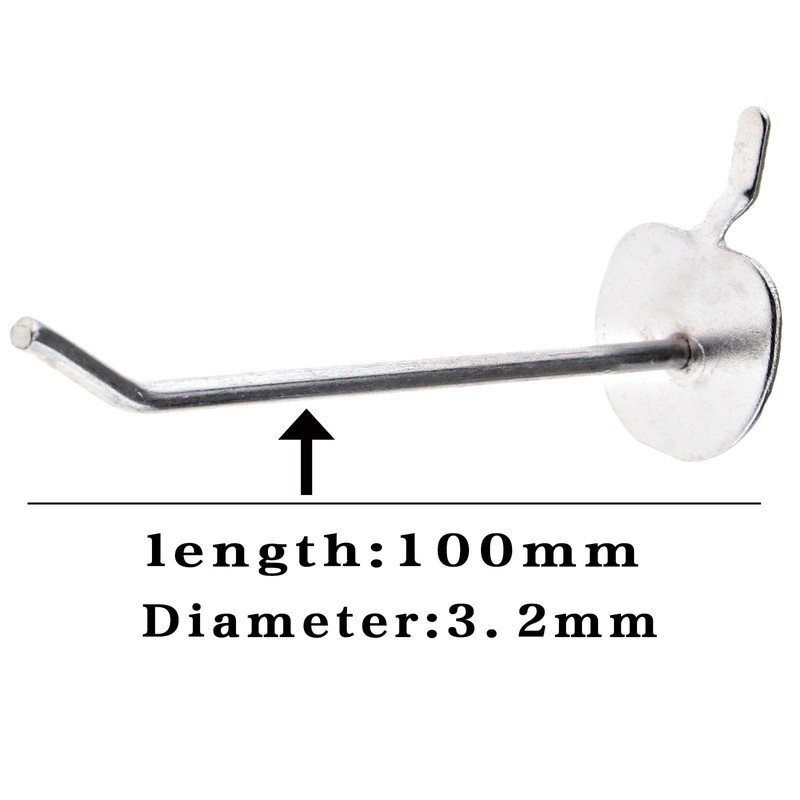 SING F LTD 25X Single Pegboard Hook Slat Wall Retail