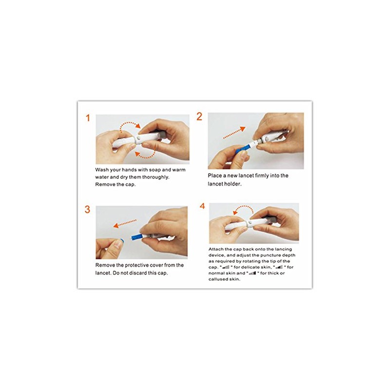 28G MediMad Blood Lancets Fully Compatible for PiC Indolor, Microlet,
