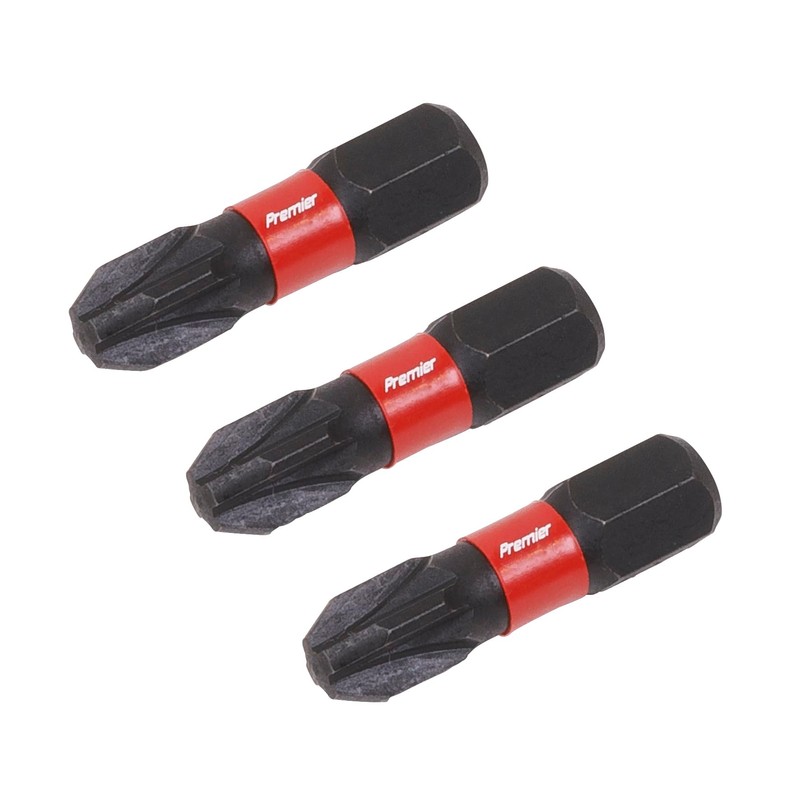 Sealey AK8209 3pc 25mm Pozi #3 Impact Power Tool Bit