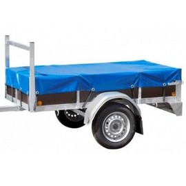 KOVA Waterproof Trailer Tarpaulin 1.2 x 1.76 m – Robust Fabric Tarpaulin with Eyelets for Car Trailers + 1 x Image Magnet, Ideal for Outdoor, Garden & Camping, Trailer Tarpaulin for Car Trailers,