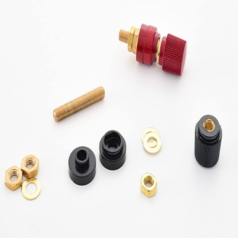 SDTC Tech 2-Pack Copper Battery Terminal Studs 1/4" M6 Remote