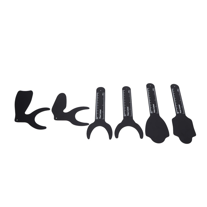 6pcs Intraoral Photographic Black Background Metal Dental Photo Backdrop Contrastor