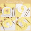 100 Pack Yellow Cheesecloth Napkins 20x20 Inch Cloth Napkins Bulk