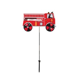 In the Breeze 2509 Fire Truck Ground Spinner-Garden Decoration