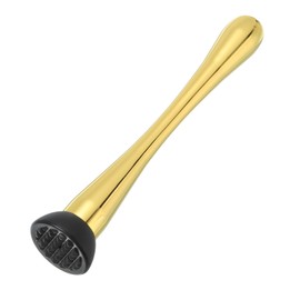 uxcell 9 Inch Stainless Steel Muddler for Cocktail Bar Drink Muddler Bar Tool for Mixing Fruit Drinks Cocktails Gold