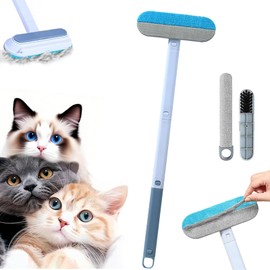 Glvomazty Pet Hair Remover, 4-in-1 Pet Hair Remover Brush for Cat Hair and Dog Hair, Carpet Brush, Reusable Dust Magnet for Sofas & Clothes