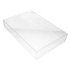 WOONEKY Plastic Drawer Storage Box Set 4 Compartment Organizers for