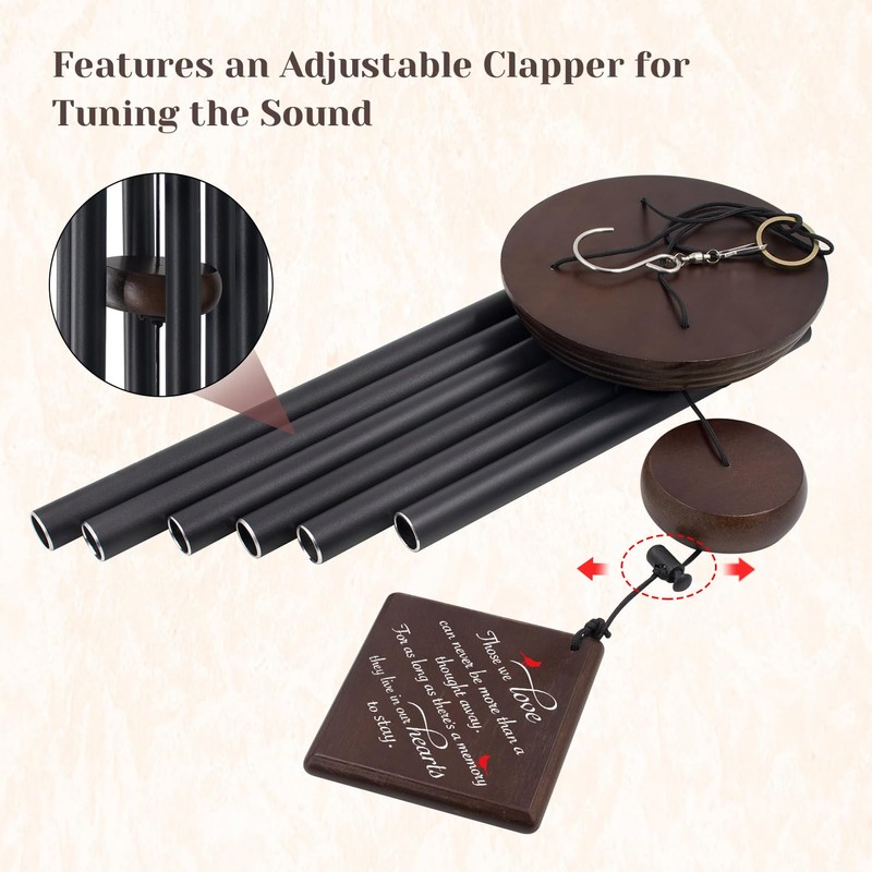 ASTARIN Memorial Wind Chimes for Outside, Sympathy Gift for Loss