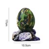KKPLZZ Crystal Lava Dragon Eggs, Mysterious Dinosaur Eggs with Display