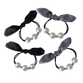 Baluue 20pcs Elastic Hair Ties Bow Hair Ropes for Ponytail Holders for Women and Girls for Daily Use