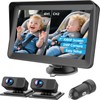 Baby Car Camera for 2 Kids - 7" IPS Split