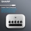 SHARP Digital Alarm Clock with Super Fast USB-C Charge Port