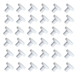 THINNGEN Coral Frag Plugs 70 Pcs Ceramic Coralline Frag Plug Round Base