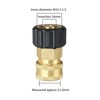 Wjelet 14mm Inner Dia Pressure Washer Adapter M22 Male to