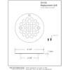 Westbrass D3193-20 4-1/4" OD Brass Shower Strainer Grid Drain Cover,