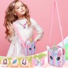 Halinuia Unicorn Bag Set for Girls, Gift with Handbag, Purse,