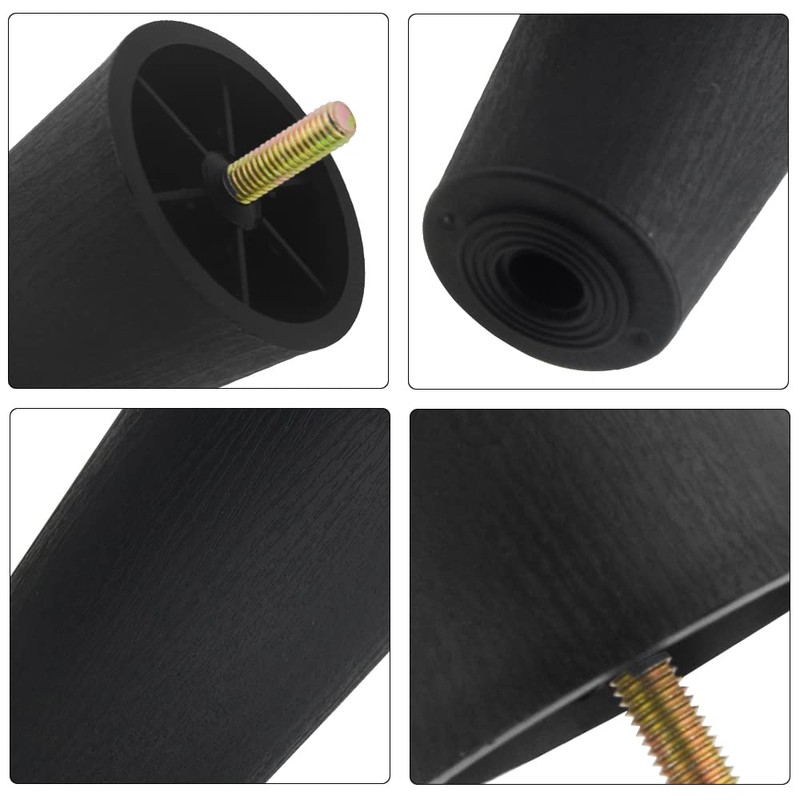 WMYCONGCONG Set of 4 Furniture Legs Sofa Legs 120mm Replacement