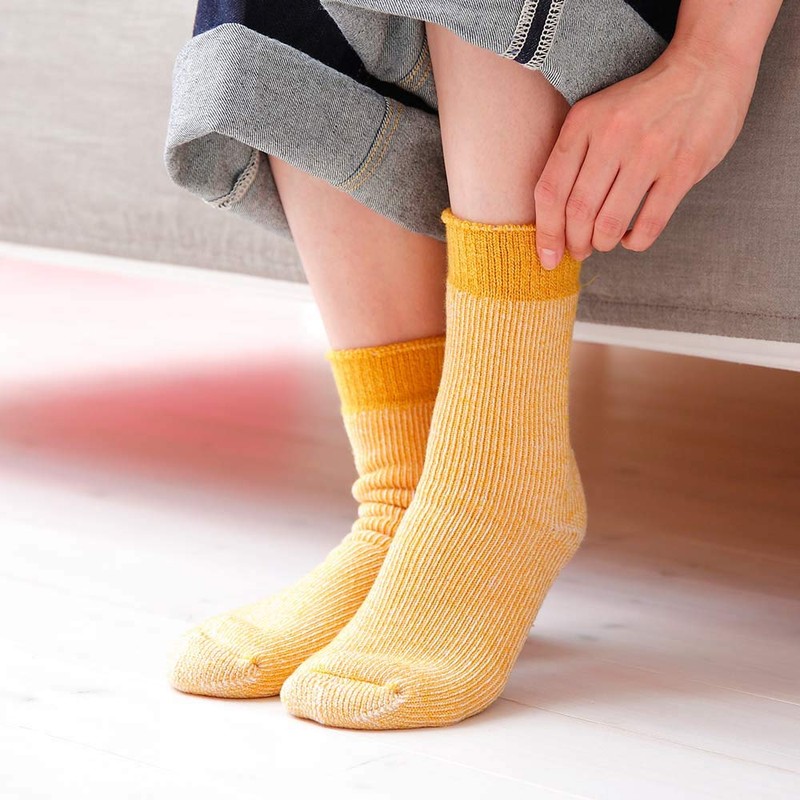 Suzuki Socks, 4 Layers, Extra Thick, Room Socks, Warm Feuille
