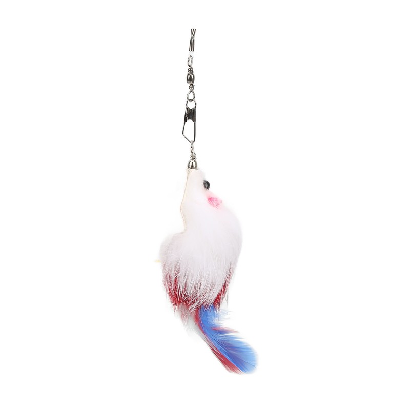 9pcs Cat Feather Wand Toy 3 Sections Retractable Cat Interactive