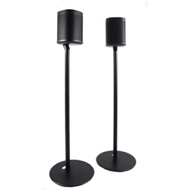 ynVISION.DESIGN Fixed Height Floor Stand Compatible with Sonos One, SL and Play:1 Speaker | 2 Pack | YN-ONE Pair (Black)