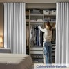 CBSRORO Room Divider Curtains Set White Curtain Ceiling Track with