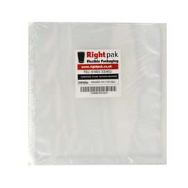 Rightpak Vacuum Food Bags Vacuum Machine Bags - Embossed Vacuum Bags for Food Storage & Sous Vide Cooking & Boilable Pre-Cut Textured Bags (200 PCS, 20X20cm)