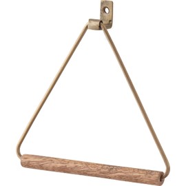 POSH LIVING 1412513 Towel Bar, Antique Gold, W 7.5 x D 1.2 x H 7.5 inches (19 x 3 x 19 cm)