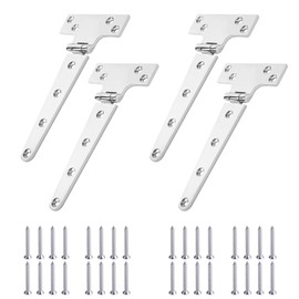 CHANGE MOORE Marine Grade Boat Hatch Hinge, 316 Stainless Steel T Hinges 8'' x 4" Heavy Duty (200mm X 100mm) 4 Pack Casting Cabinet Hardware Door Hinge with Screws