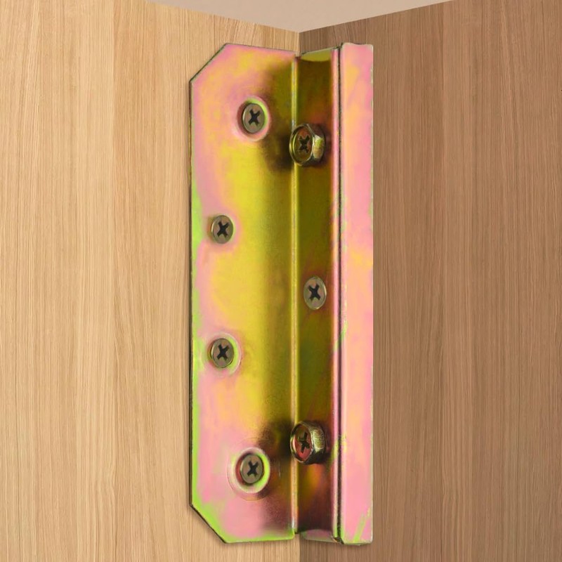 TOVOT 4PCS Bed Rail Brackets with Screws Bed Frame Brackets