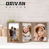ORIVAN 5x7 Triple Picture Frame Hinged 3 Photos Folding Photo