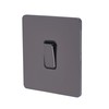 Schneider Electric Ultimate Screwless Flat Plate - Single Light Switch