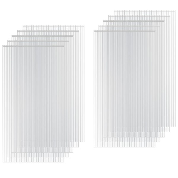 Sinimaka 10 Pack Polycarbonate Greenhouse Panels, 4' x 2' x