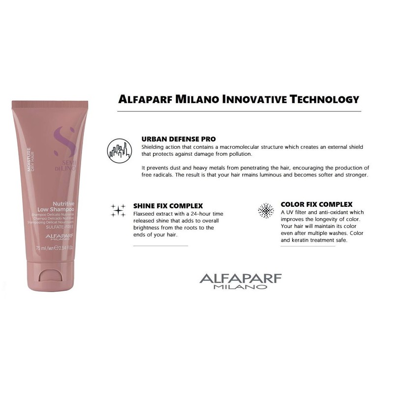 Alfaparf Flaxseed Moisture Nutritive Low Shampoo 75 ml