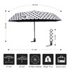 Agaric Cute Polka Dots Large Travel Umbrella, 46” UV Protection