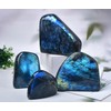 FZBHRO Large Labradorite Rock Polished Slab Block Healing Crystal Stone
